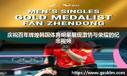 庆祝百年辉煌韩国体育明星展现激情与荣耀的纪念视频
