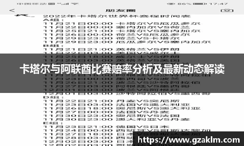 卡塔尔与阿联酋比赛赔率分析及最新动态解读